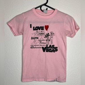 Pink I Love Vegas Urban Renewal Tee Shirt - xs